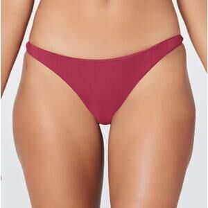 L*Space Pointelle Rib Camacho Classic Bikini Bottom S